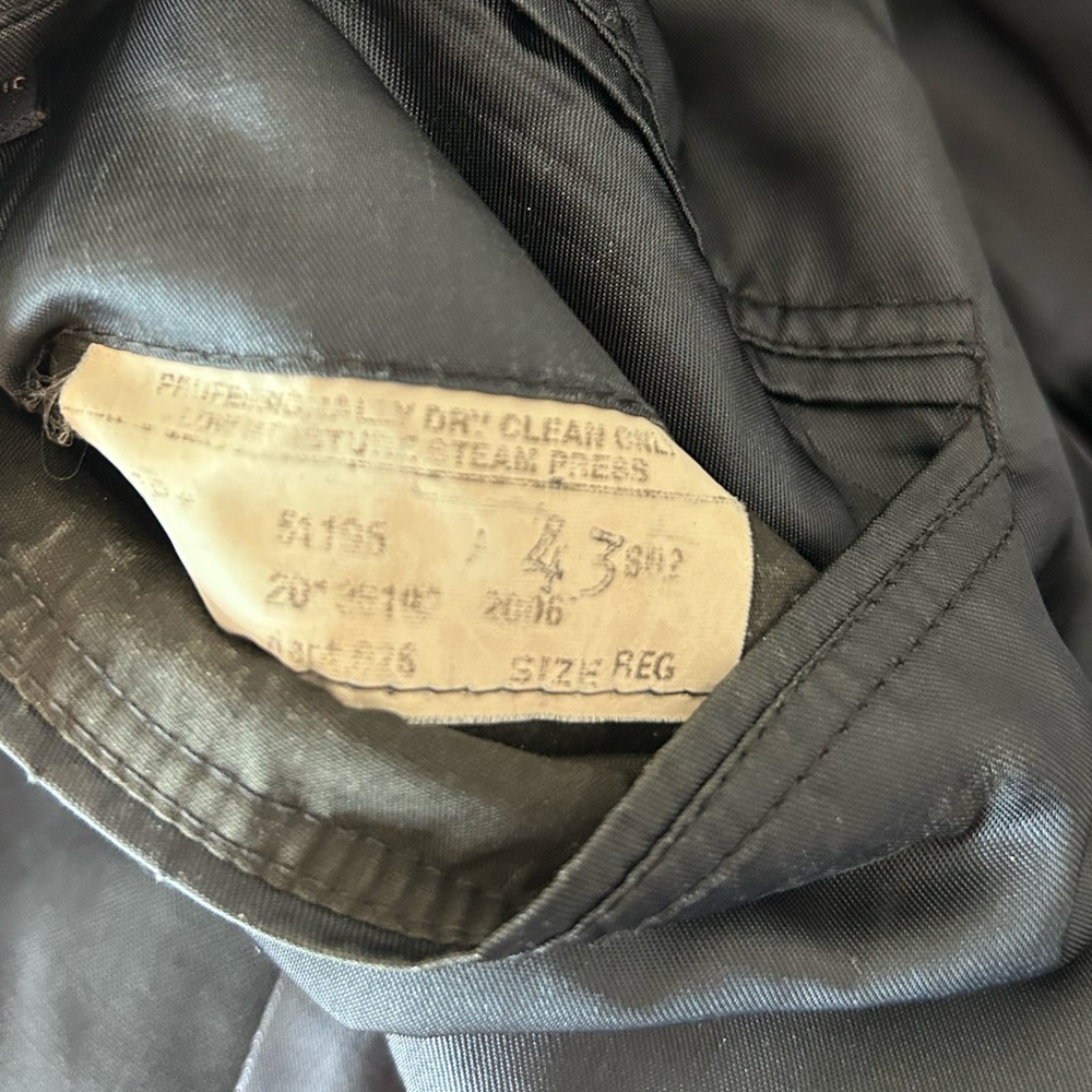 Brooks Brothers BrooksEase black 2‎ button mens blazer jacket size 43 Regular - Picture 4 of 11